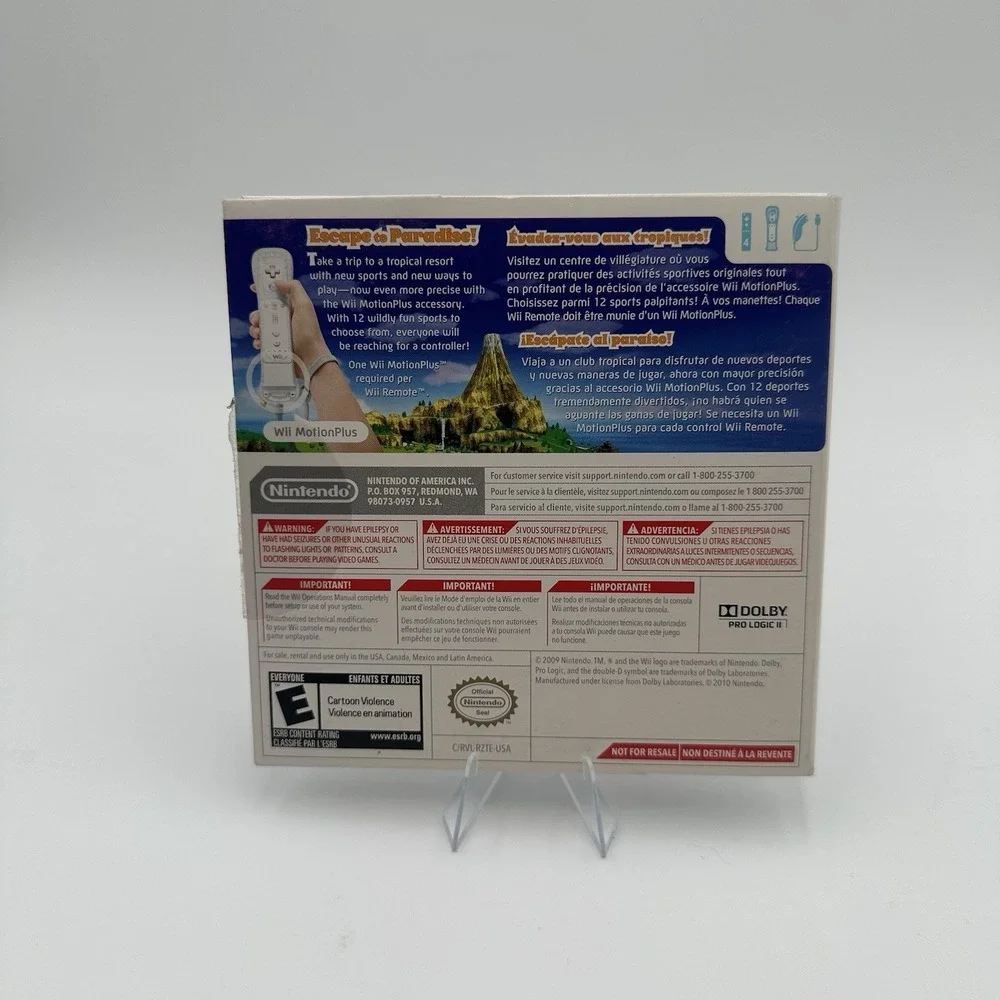 Nintendo Wii Sports Resort Nintendo Wii Slip Cover No Manual Tested Works